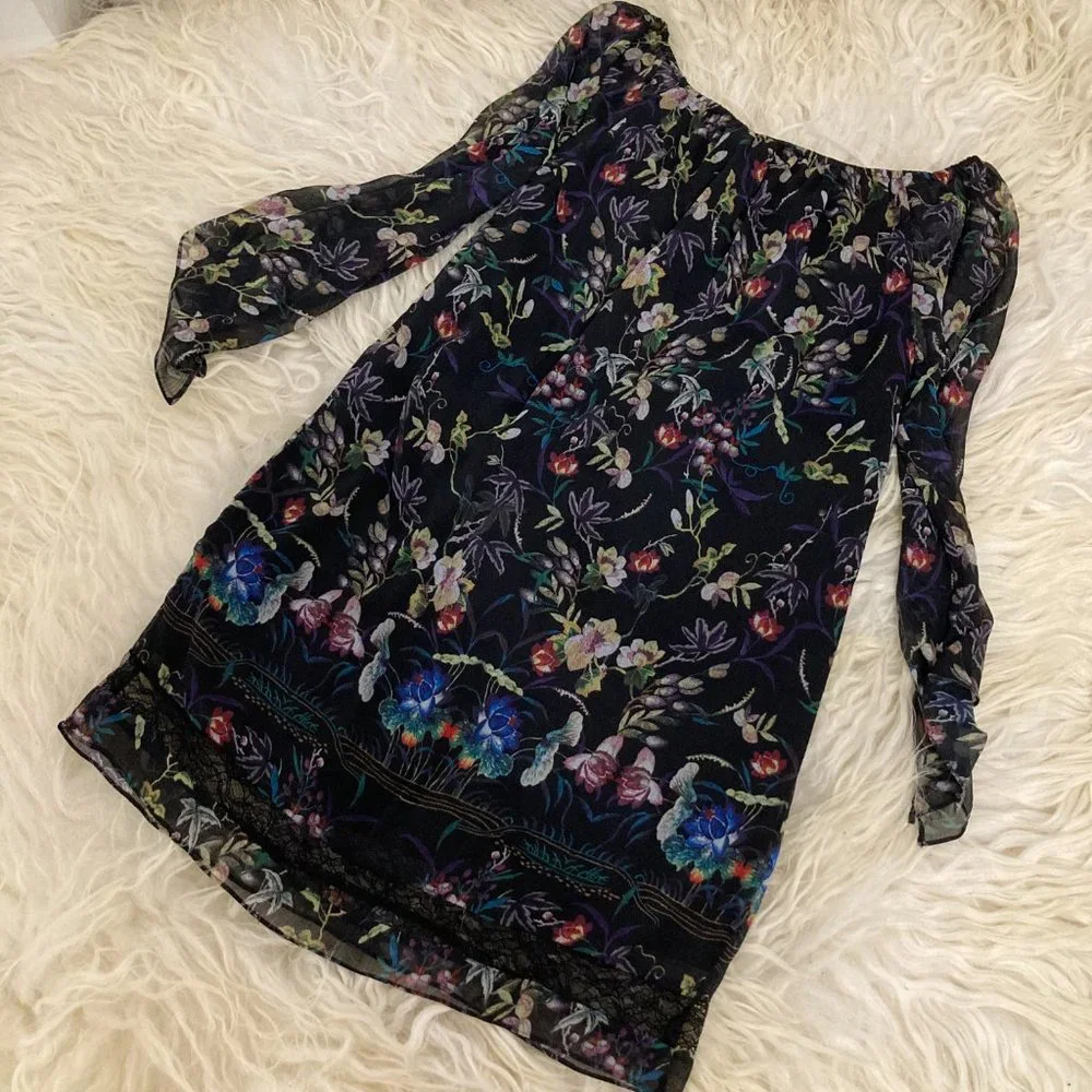 ALICE + OLIVIA Floral Print Mini Dress - Picture 9 of 11
